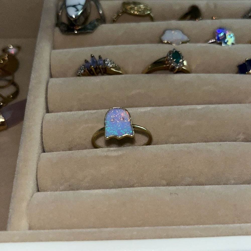 Ghost Ring | The Six Of Cups Blue Opal Ghost | Sp… - image 3